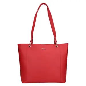 Dámska kožený kabelka Lagen Lidda - červená
