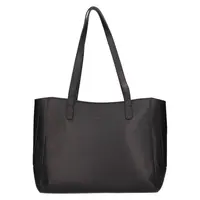 Elegantná dámska kožená kabelka Katana Petti - čierna