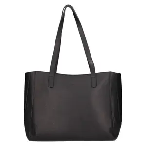 Elegantná dámska kožená kabelka Katana Petti - čierna