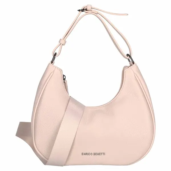 Menšia elegantná dámska kabelka Enrico Benetti Punta - ružová