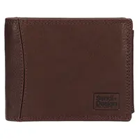 Pánská kožená peněženka SendiDesign Lipse - hnědá