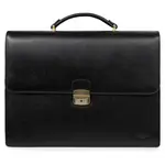 Celokožená pánská aktovka Hexagona Loyd - černá