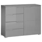 KOMODA, šedá, 100/80/40 cm