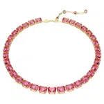 Swarovski Výrazný náhrdelník s růžovými krystaly Millenia 5683429