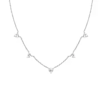 Rosefield Romantický ocelový náhrdelník se srdíčky JNRHS-J1006