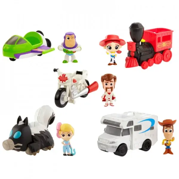 Toy Story 4: PŘÍBĚH HRAČEK MINIFIGURKA S VOZIDLEM - více druhů