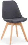 HALMAR Jídelní židle K303 tmavě šedá