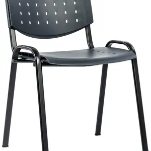 ALBA konferenční plastová židle LAYER šedá / černá kostra