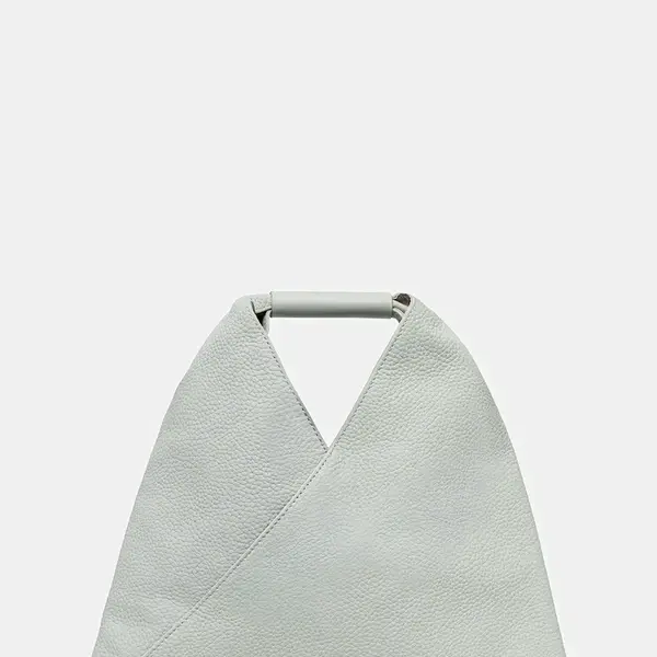 Kožená kabelka MM6 Maison Margiela šedá barva, SB6WD0013