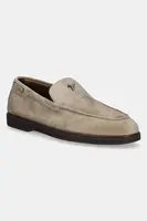Kožené mokasíny Giuseppe Zanotti Berth pánské, béžová barva, EU50001.004