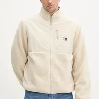 Bunda Tommy Jeans béžová barva, přechodná, DM0DM21682