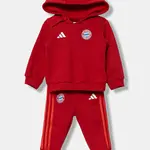 Dětská tepláková souprava adidas Performance FC Bayern Munich červená barva, IT4132