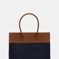 Kabelka Coccinelle MYRTHA DENIM tmavomodrá barva, E1.T94.18.02.01