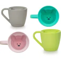 Melii Silicone Bear Mug hrnek Blue & Mint 2x145 ml