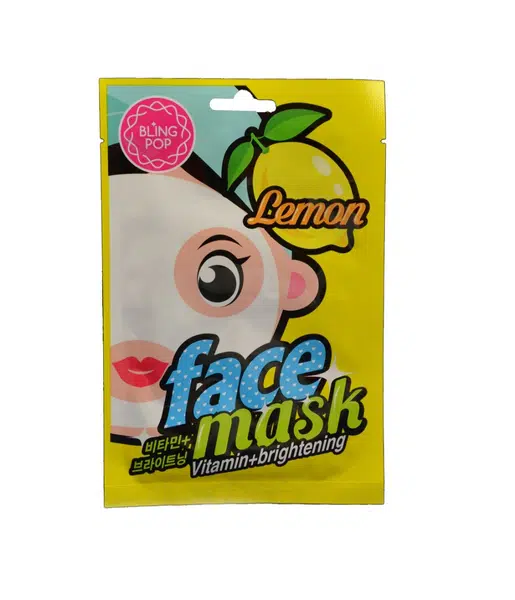 Bling Pop Lemon vitaminová a rozjasňující maska 20 ml