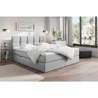 Livetastic AMERICKÁ POSTEL, 200/220 cm, světle šedá