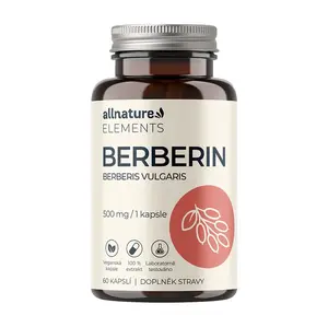 ALLNATURE Berberin Extrakt 98% 500 mg 60 kapslí