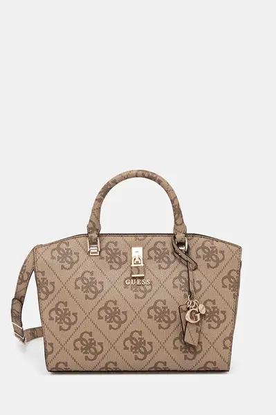 Kabelka Guess QUEENSLAND béžová barva, HWOS96 55060