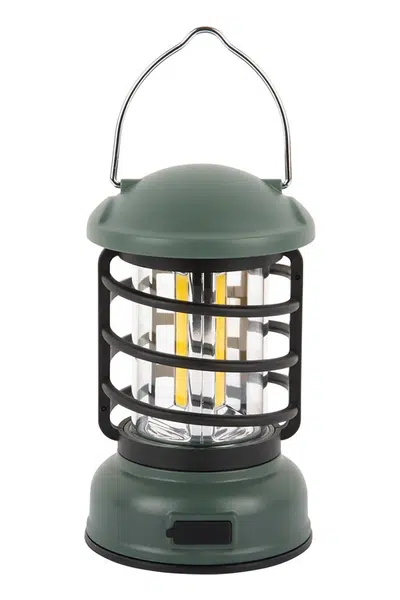 LED lucerna Leitmotiv Camping Lantern LED 15 cm zelená barva