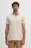 Bavlněné polo tričko Polo Ralph Lauren pánské, béžová barva, 710974270
