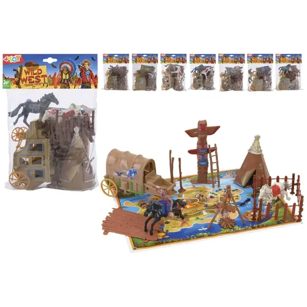 Sada kovbojov s podložkou na hranie-WTOY