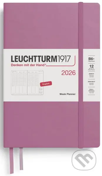 Week Planner 2026 Paperback (B6+) Dusty Rose
