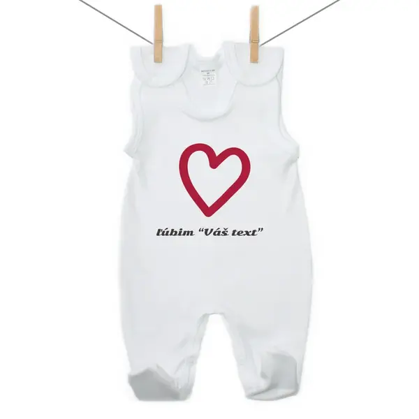 Boodyy Dupačky Ľúbim s vlastným textom 50 (0 mesiacov)