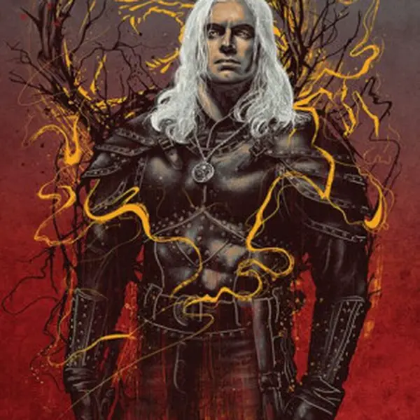 Plakát The Witcher - Geralt the White Wolf