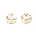 Rack Plating Brass Shell Pendants