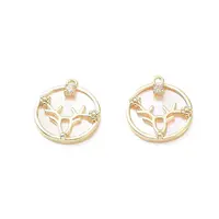 Rack Plating Brass Shell Pendants