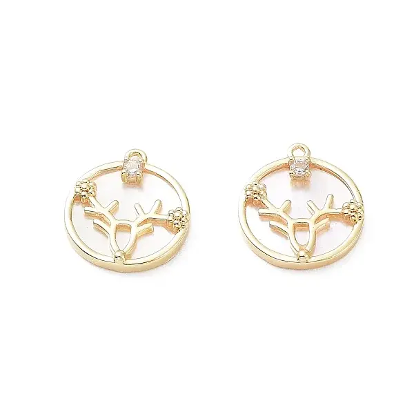 Rack Plating Brass Shell Pendants