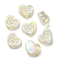 UV Plating Rainbow Iridescent Acrylic Enamel Beads