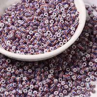 8/0 Opaque Colours Seep Glass Seed Beads
