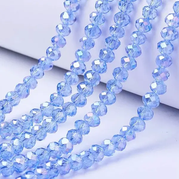 Electroplate Glass Beads Strands