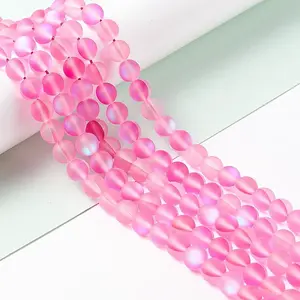 Synthetic Moonstone Beads Strands