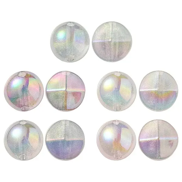 UV Plating Luminous Transparent Acrylic Beads