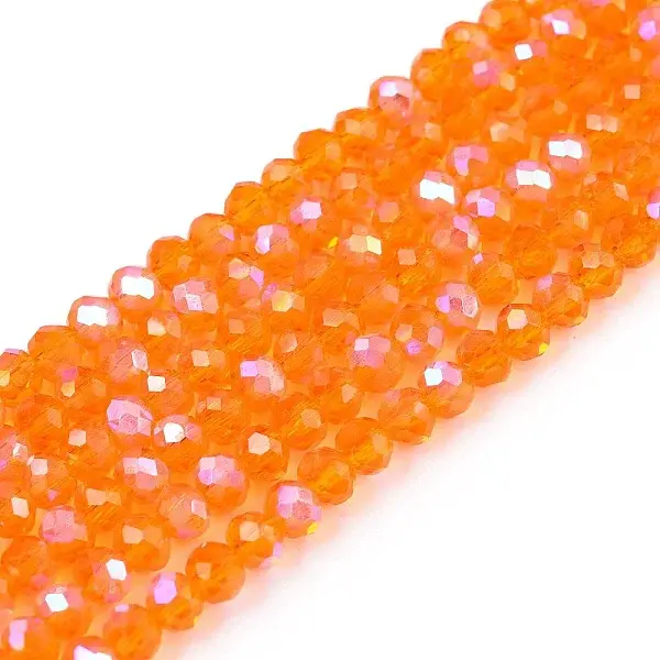 Electroplate Glass Beads Strands