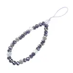 Rondelle Glass & Polymer Clay Rhinestone Beads Phone Hand Strap Chains