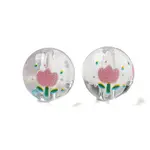 Transparent Printed Acrylic Beads