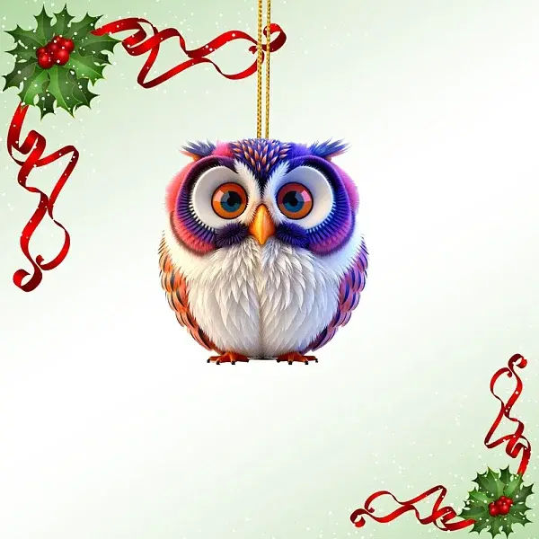 Owl Acrylic Hanging Ornaments