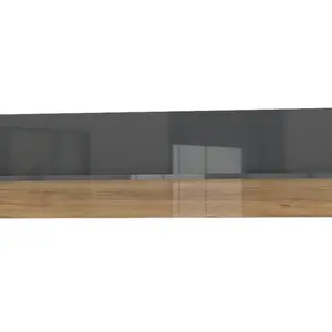 Police dlouhá orfea - šedá/ořech pacific