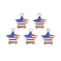 Star Alloy Enamel Pendants