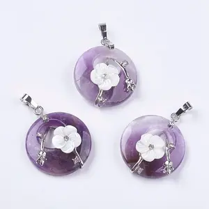 Natural Amethyst Pendants