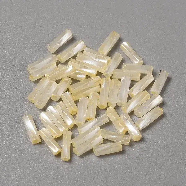 Opaque Colours Glass Twist Bugle Beads