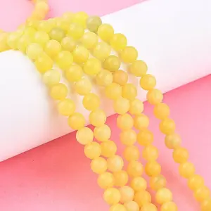 Natural Lemon Jade Beads Strands