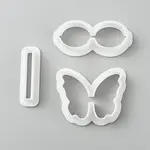 3Pcs Plastic Clay Pressed Molds