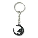 Alloy Moon Pendant Keychain