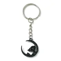 Alloy Moon Pendant Keychain