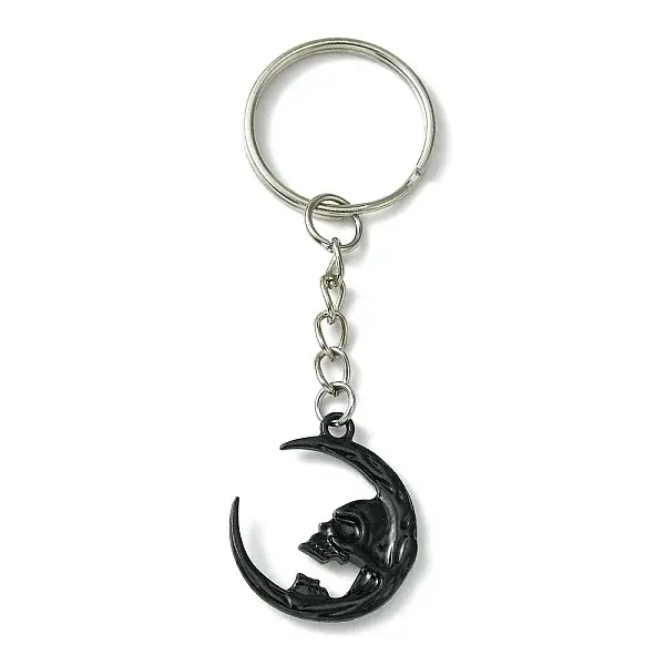 Alloy Moon Pendant Keychain