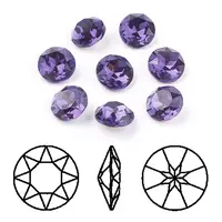 Pointed Back & Back Plated K9 Glass Rhinestone Cabochons